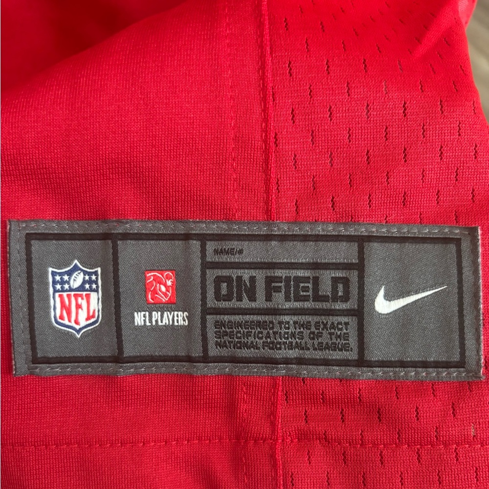49ers Nike On Field Jersey XL #5 Trey Lance 75th Anniversary Patch - Picture 4 of 4